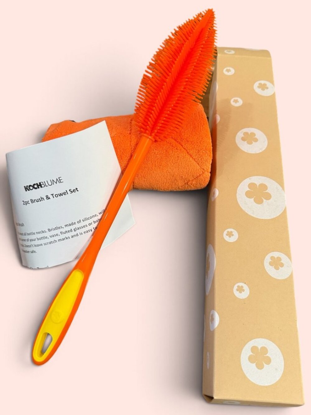 KOCHBLUME 2pc Brush & Towel Set - NEW